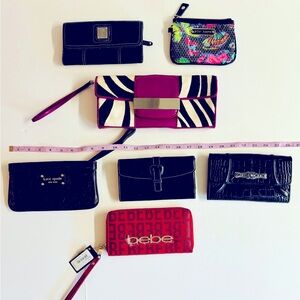 7PC Wallet/Wristlet Bundle-Kate Spade Cole Haan Brighton Tignanello and more.